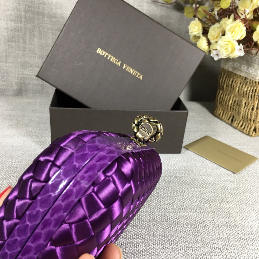 Bottega Veneta Knot 717622 Silk Purple