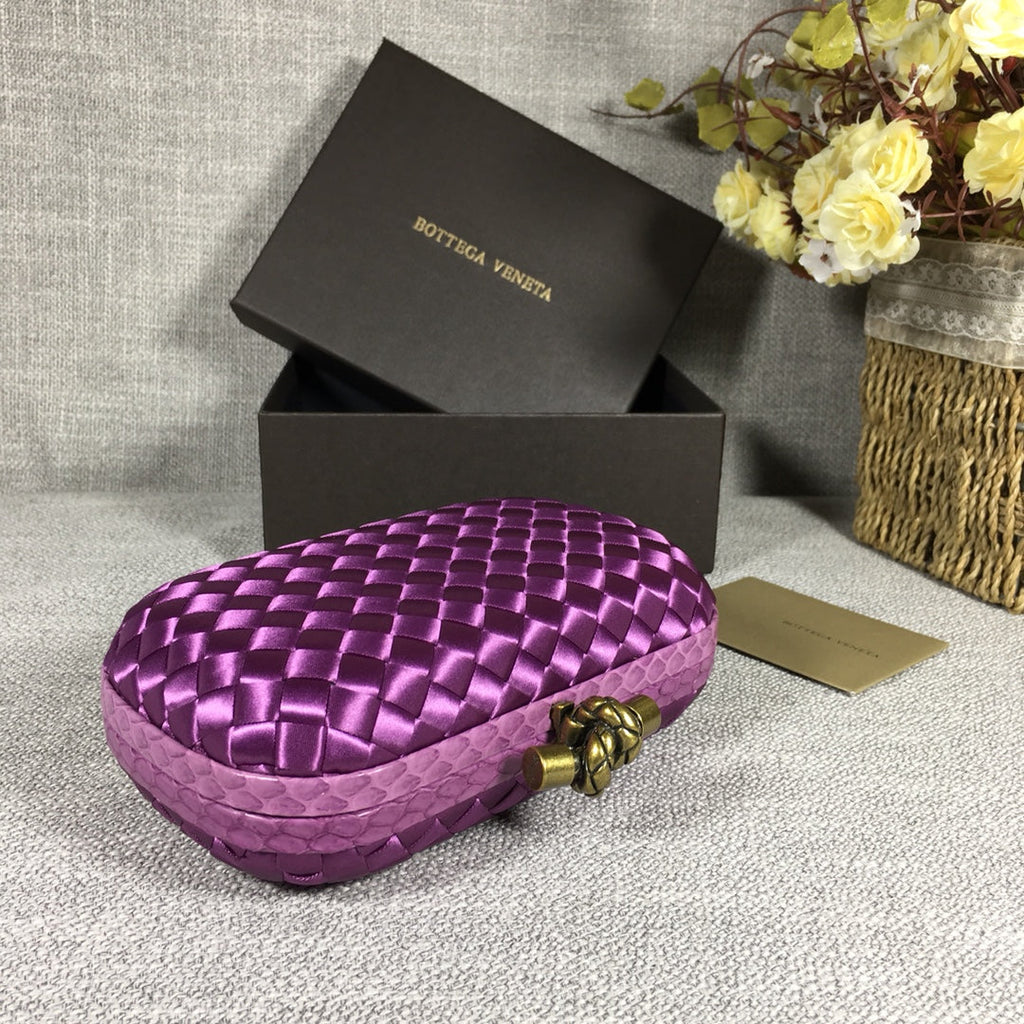 Bottega Veneta Knot 717622 Silk Light Purple