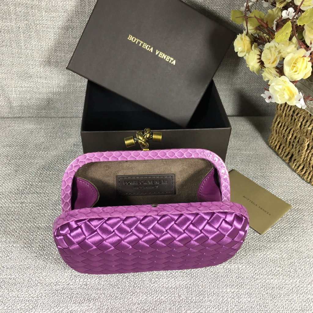 Bottega Veneta Knot 717622 Silk Light Purple