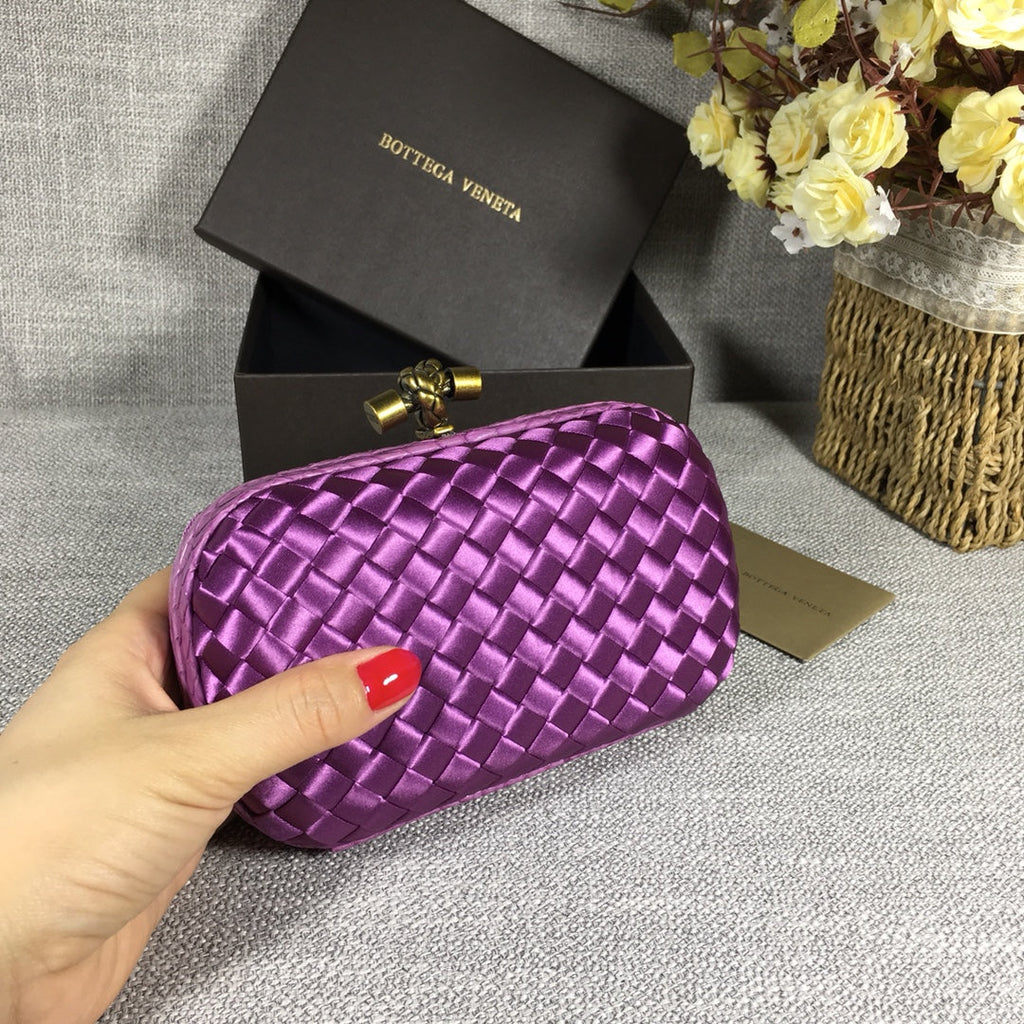 Bottega Veneta Knot 717622 Silk Light Purple