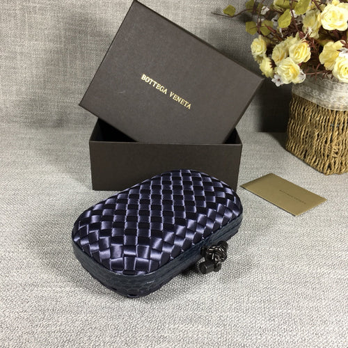 Bottega Veneta Knot 717622 Silk Navy Blue