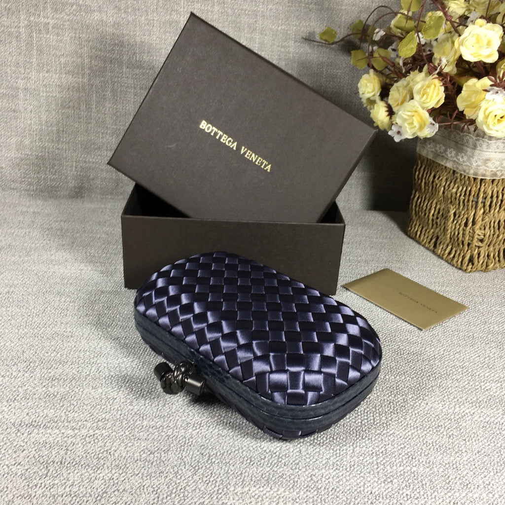 Bottega Veneta Knot 717622 Silk Navy Blue