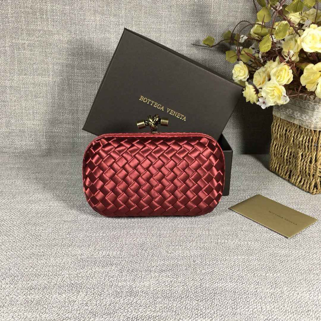 Bottega Veneta Knot 717622 Silk Red