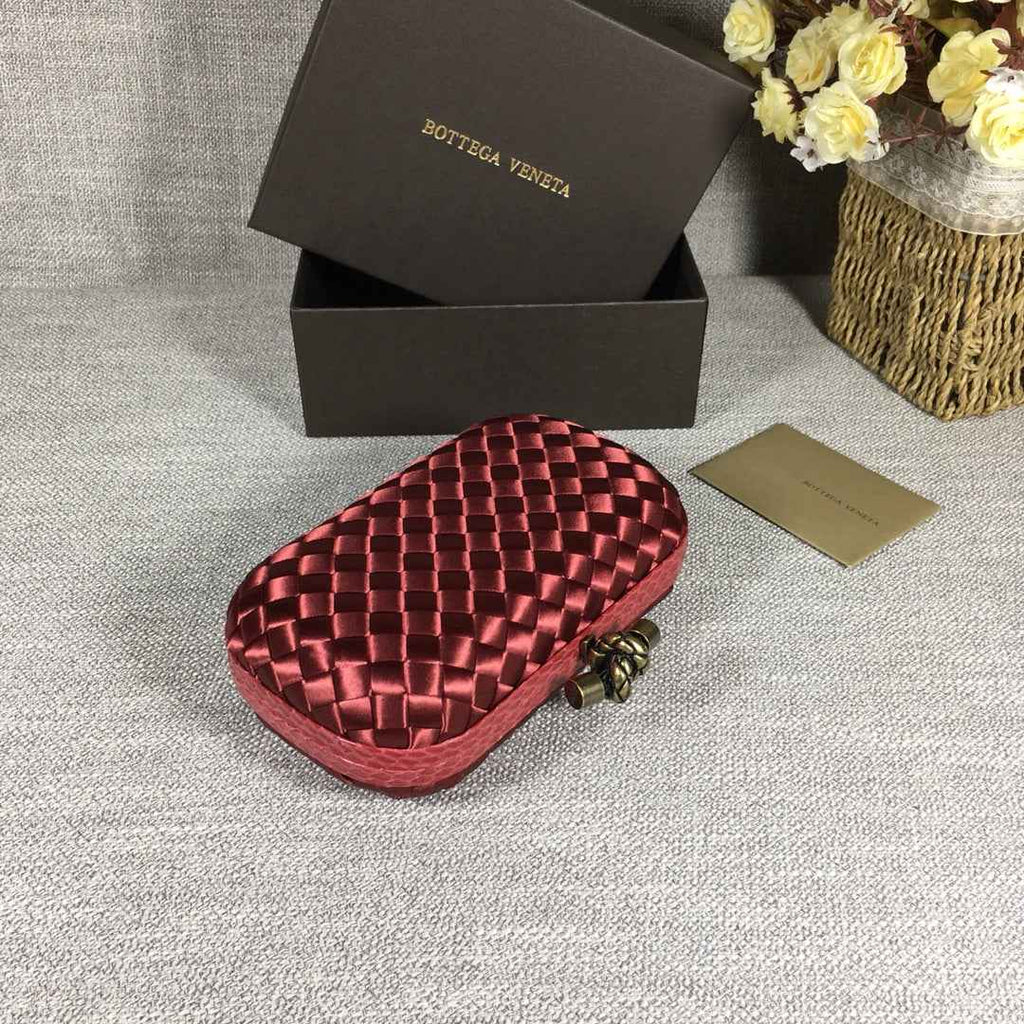 Bottega Veneta Knot 717622 Silk Red