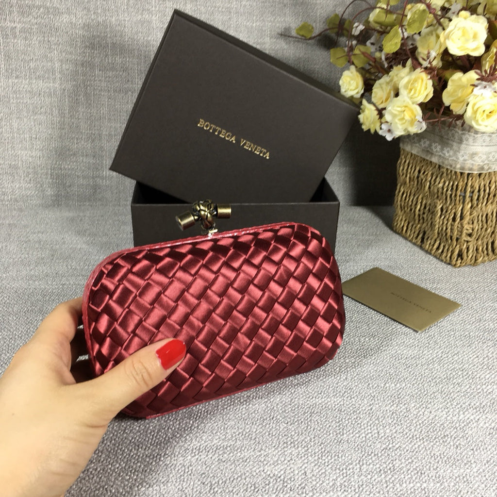 Bottega Veneta Knot 717622 Silk Red