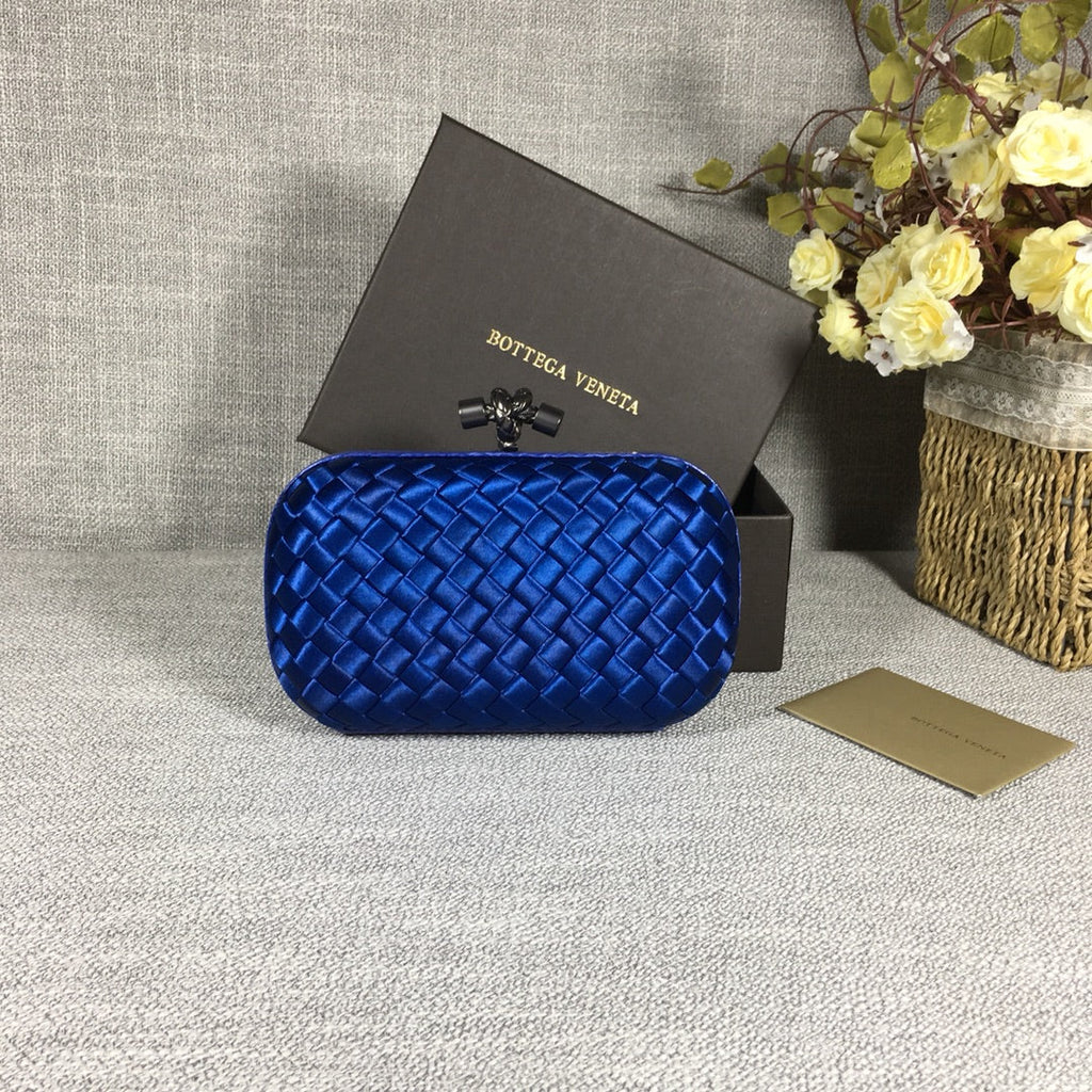 Bottega Veneta Knot 717622 Silk Dark Blue