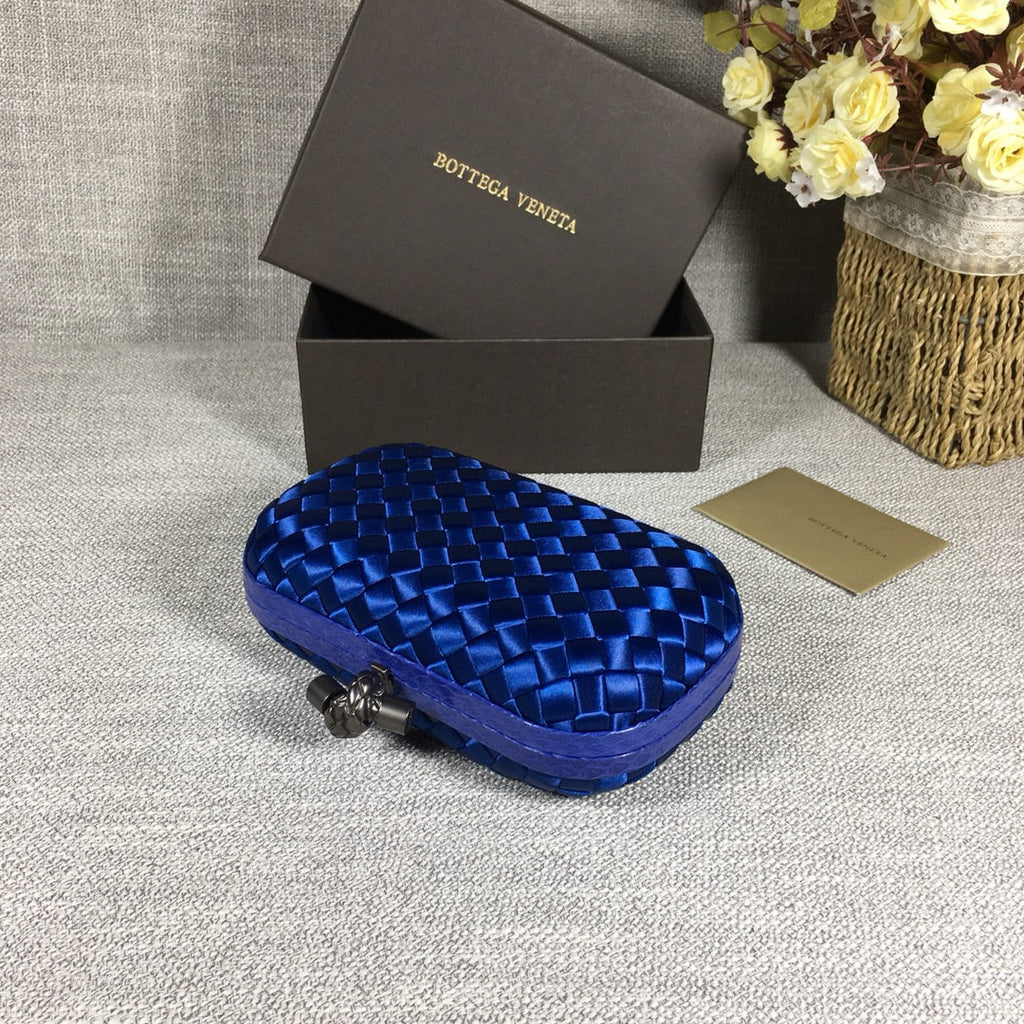 Bottega Veneta Knot 717622 Silk Dark Blue