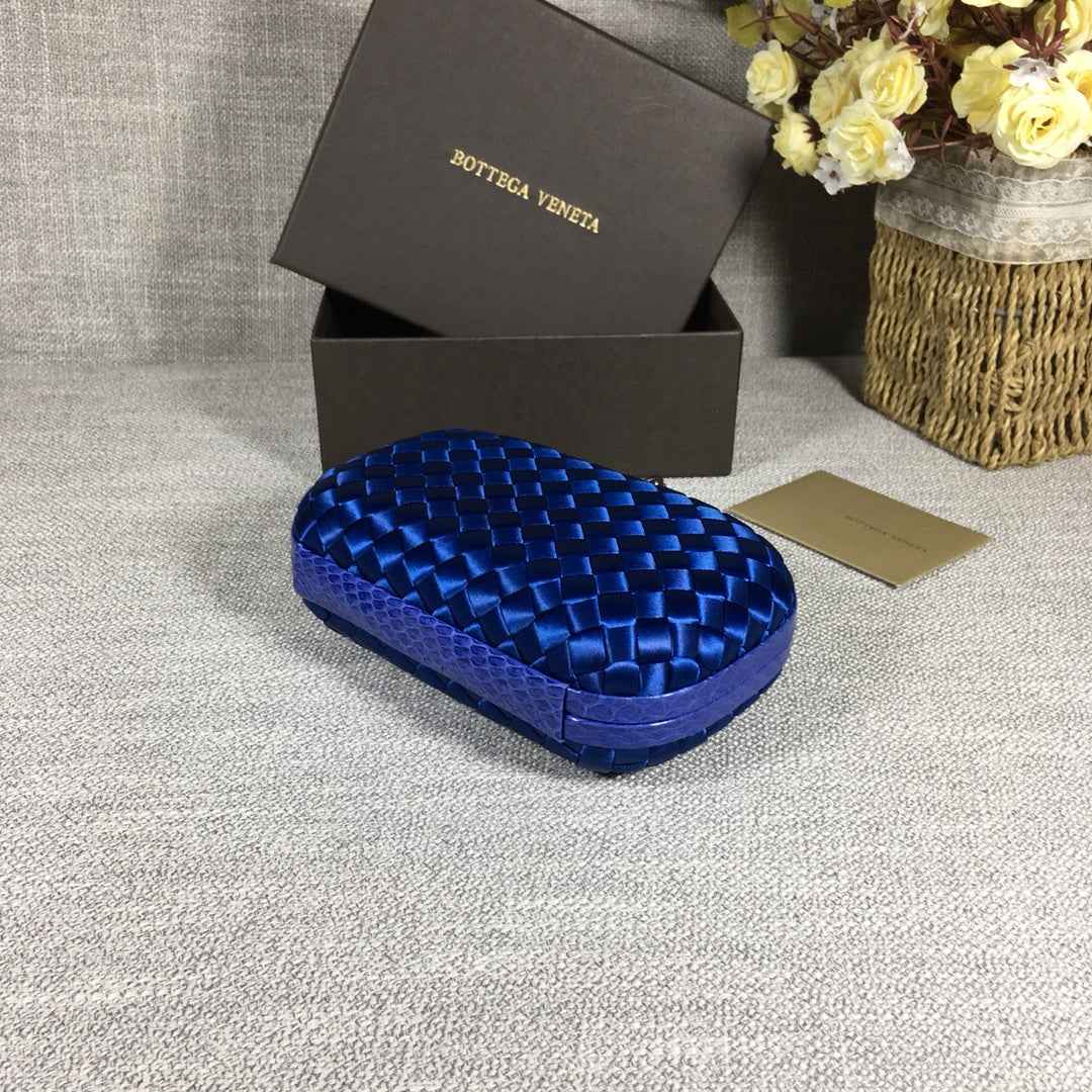 Bottega Veneta Knot 717622 Silk Dark Blue