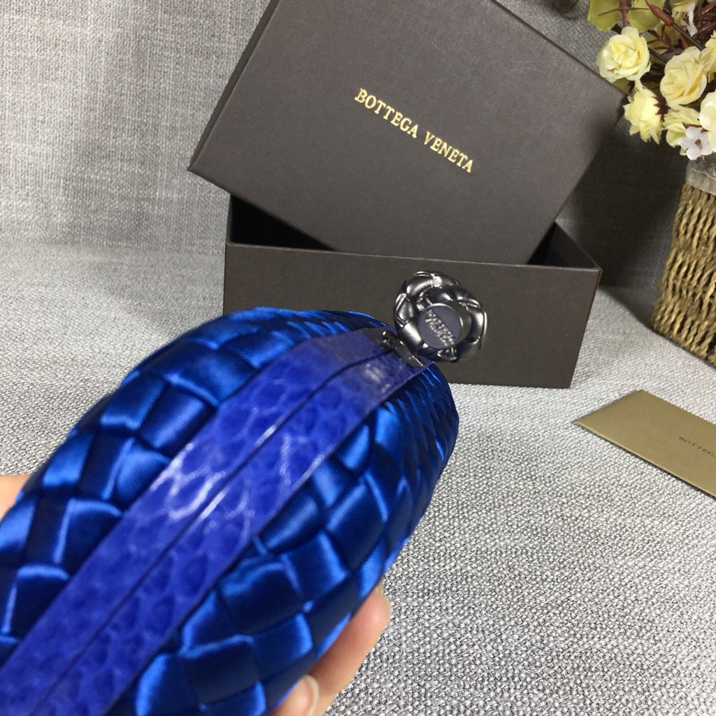 Bottega Veneta Knot 717622 Silk Dark Blue