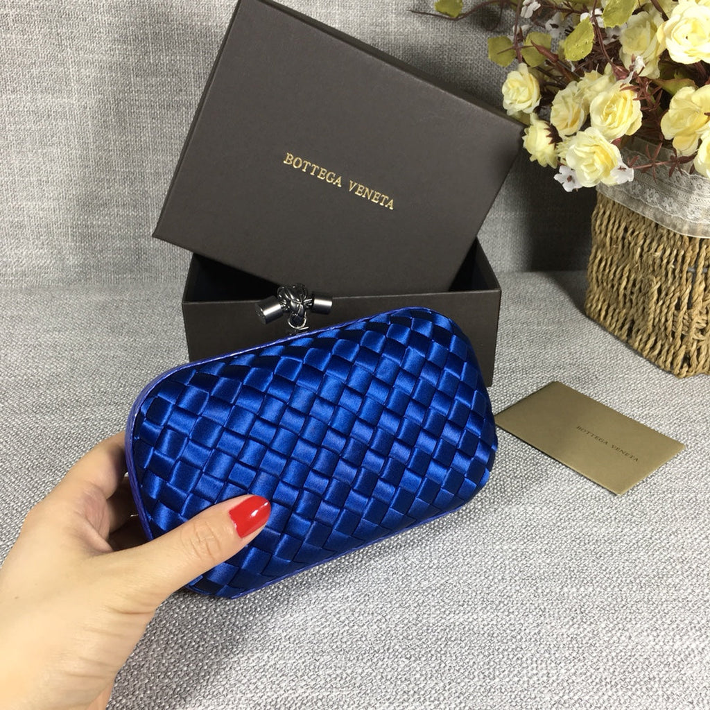 Bottega Veneta Knot 717622 Silk Dark Blue