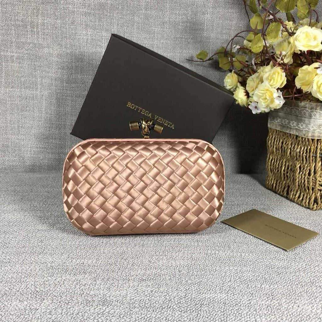 Bottega Veneta Knot 717622 Silk Light Pink