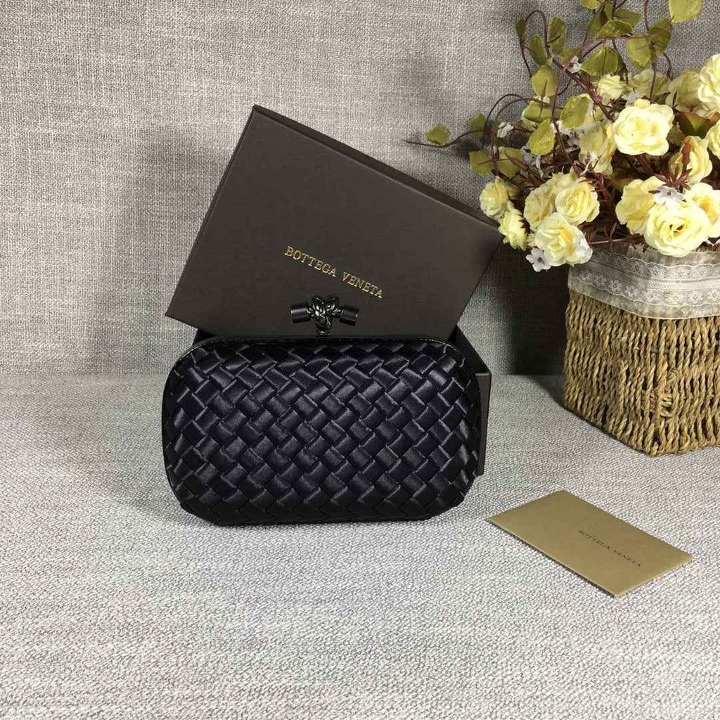 Bottega Veneta Knot 717622 Silk Black