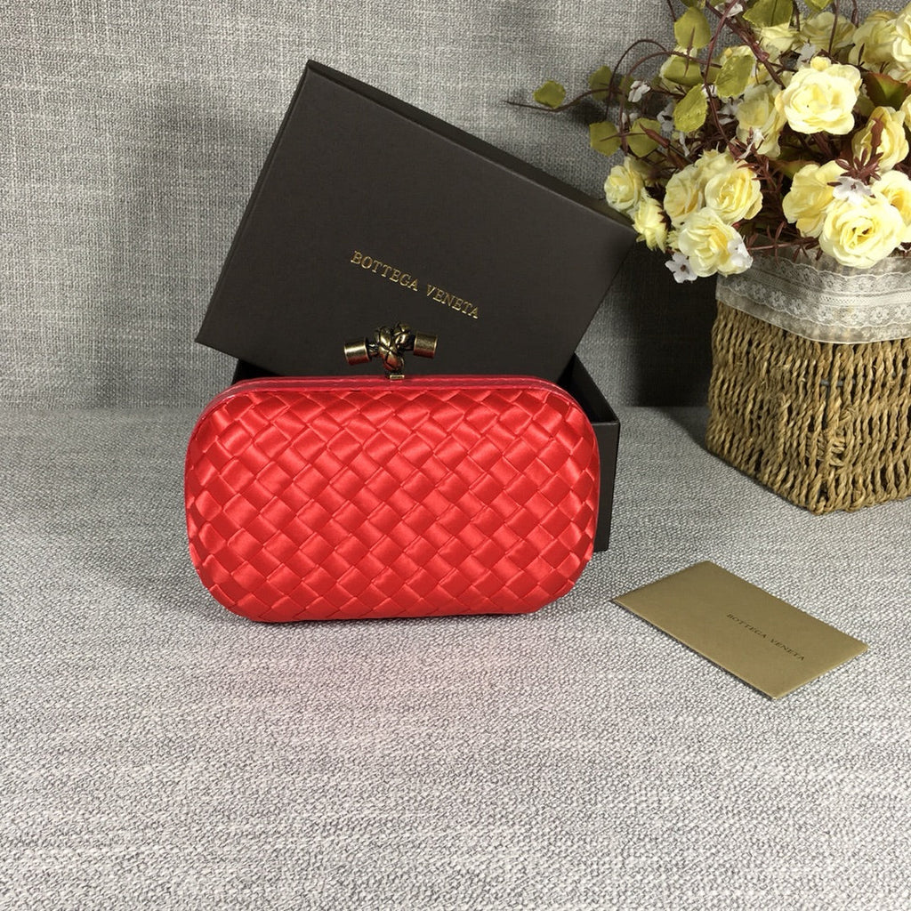 Bottega Veneta Knot 717622 Silk Red
