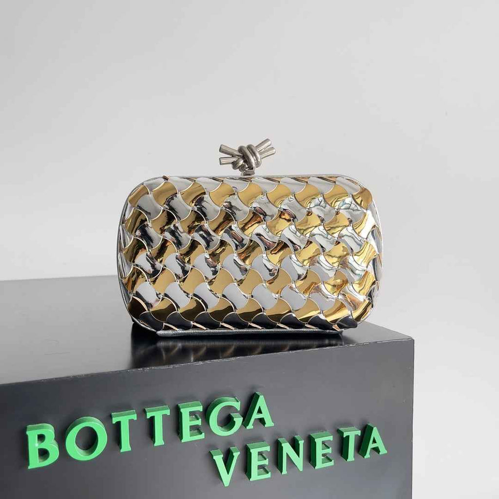 Bottega Veneta Knot 778500 Calfskin Silver