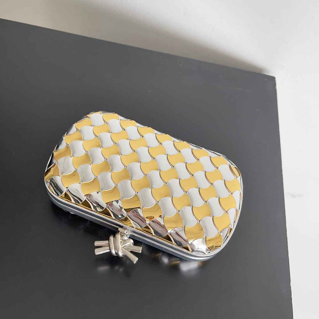 Bottega Veneta Knot 778500 Calfskin Silver
