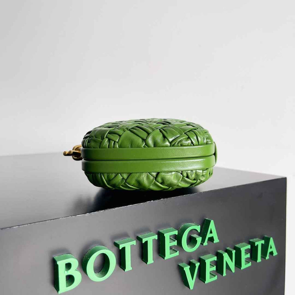 Bottega Veneta Knot Bag 717622 Calfskin Dark Green