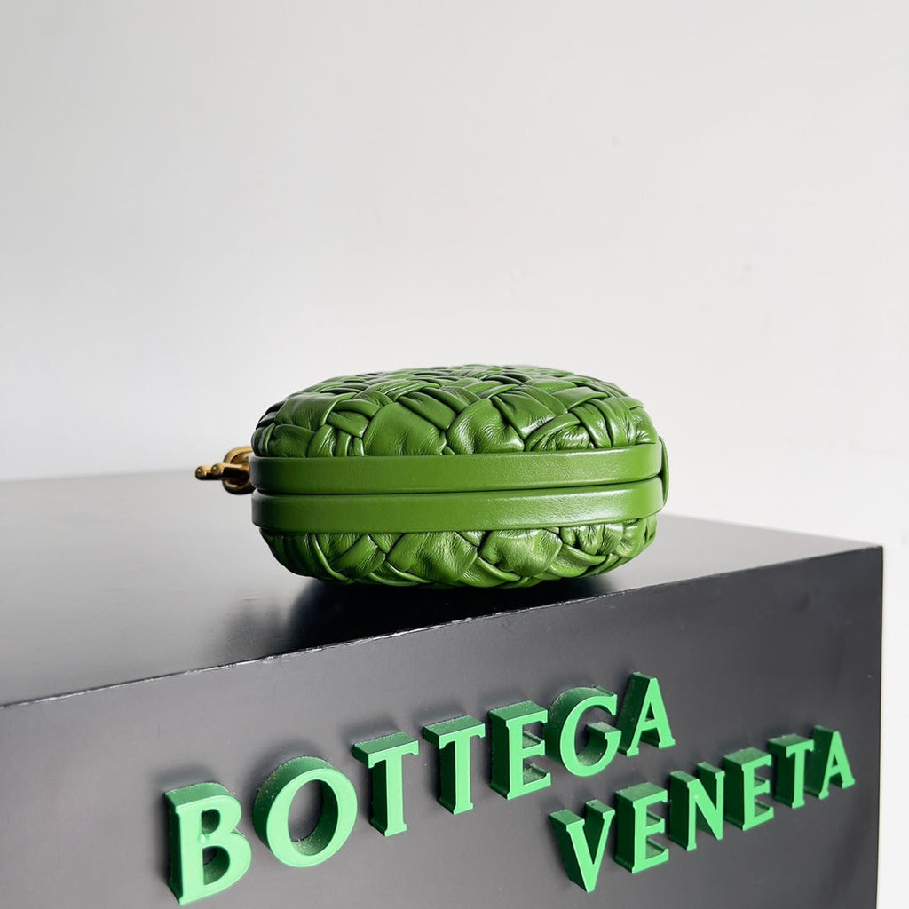 Bottega Veneta Knot Bag 717622 Calfskin Dark Green