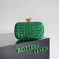 Bottega Veneta Knot Bag 717622 Calfskin Green