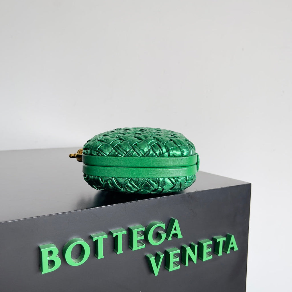 Bottega Veneta Knot Bag 717622 Calfskin Green