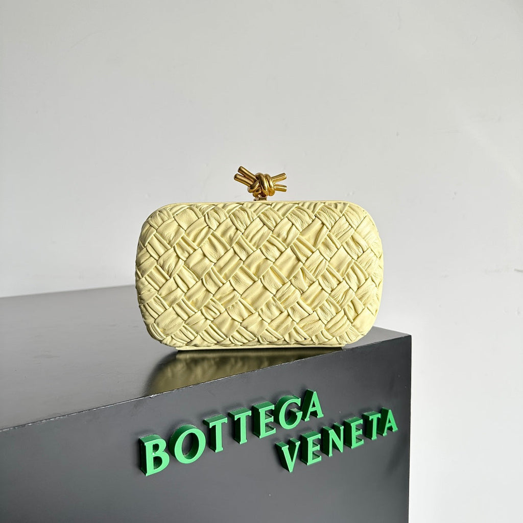 Bottega Veneta Knot Bag 717622 Calfskin Yellow