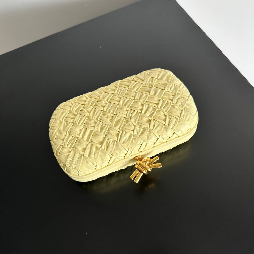 Bottega Veneta Knot Bag 717622 Calfskin Yellow