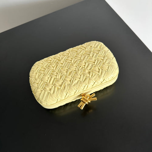 Bottega Veneta Knot Bag 717622 Calfskin Yellow