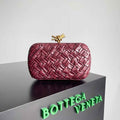 Bottega Veneta Knot Bag 717622 Calfskin Cherry