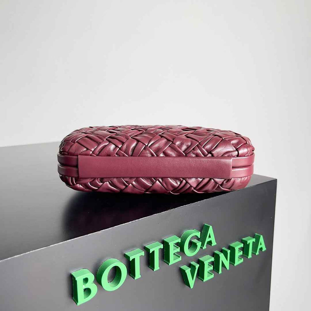 Bottega Veneta Knot Bag 717622 Calfskin Cherry