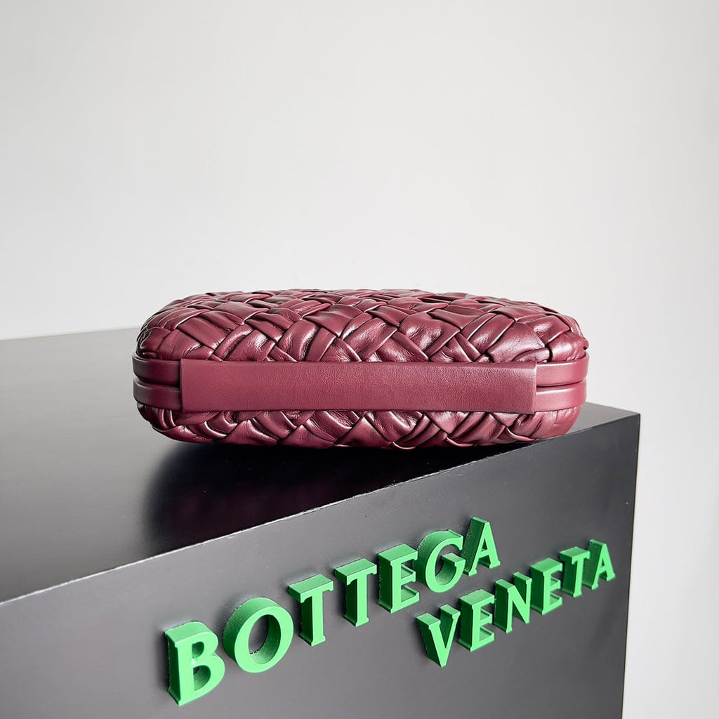 Bottega Veneta Knot Bag 717622 Calfskin Cherry