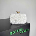 Bottega Veneta Knot Bag 717622 Calfskin White