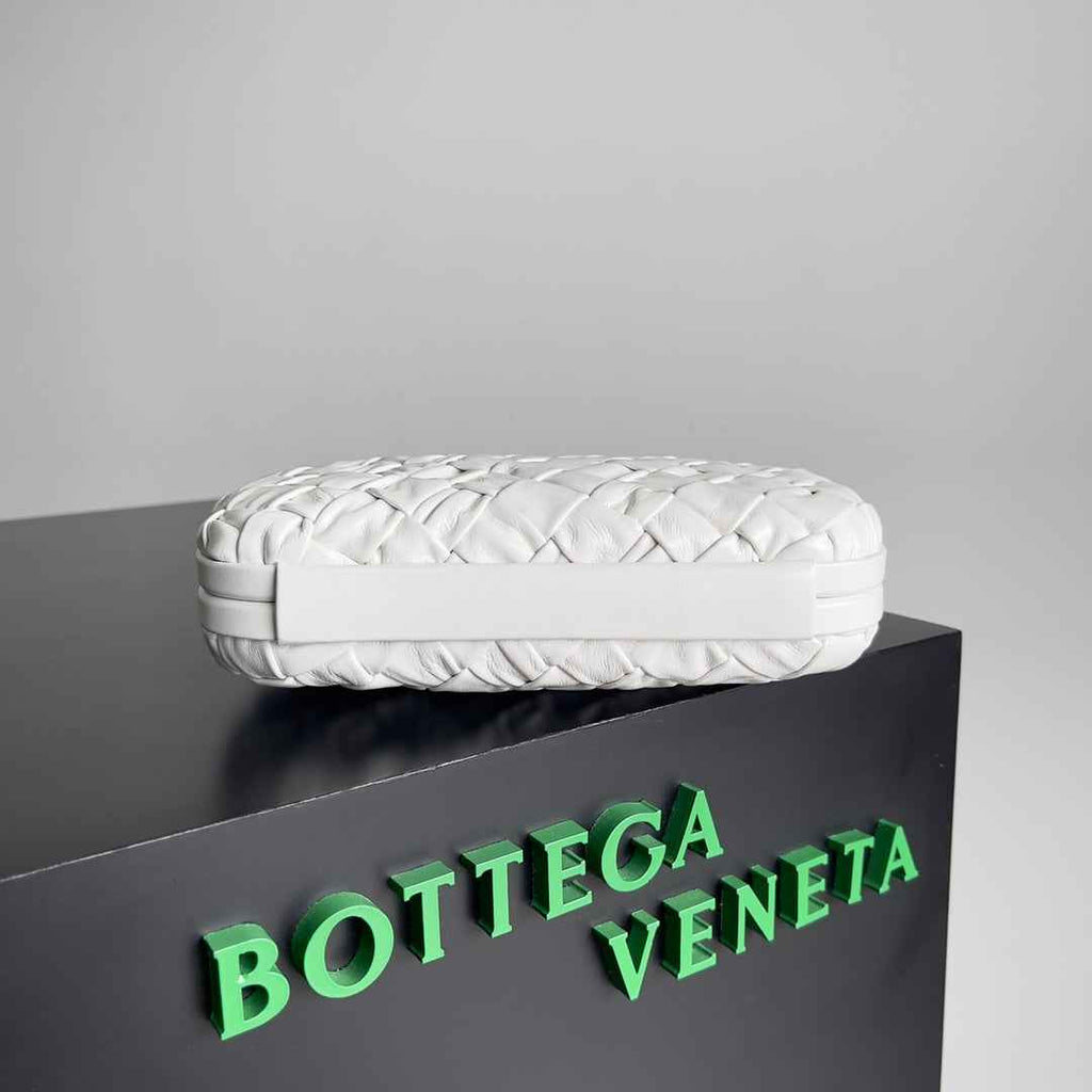 Bottega Veneta Knot Bag 717622 Calfskin White