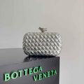 Bottega Veneta Knot Bag 717622 Calfskin Silver