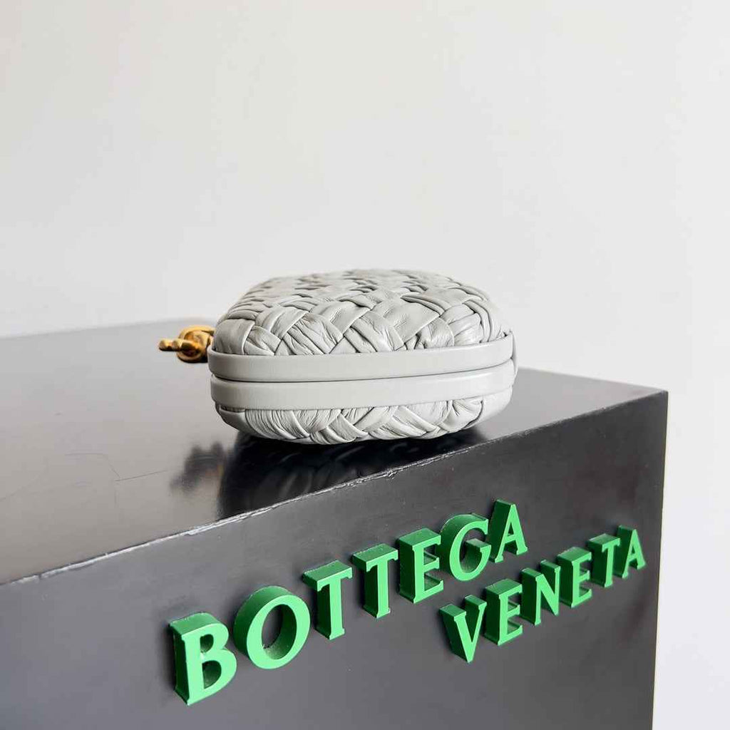 Bottega Veneta Knot Bag 717622 Calfskin Gray