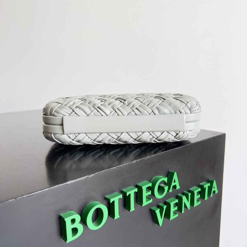 Bottega Veneta Knot Bag 717622 Calfskin Gray
