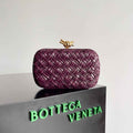 Bottega Veneta Knot Bag 717622 Calfskin Purple