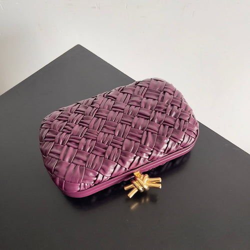 Bottega Veneta Knot Bag 717622 Calfskin Purple