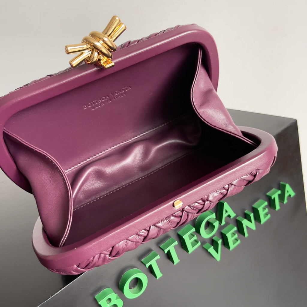 Bottega Veneta Knot Bag 717622 Calfskin Purple