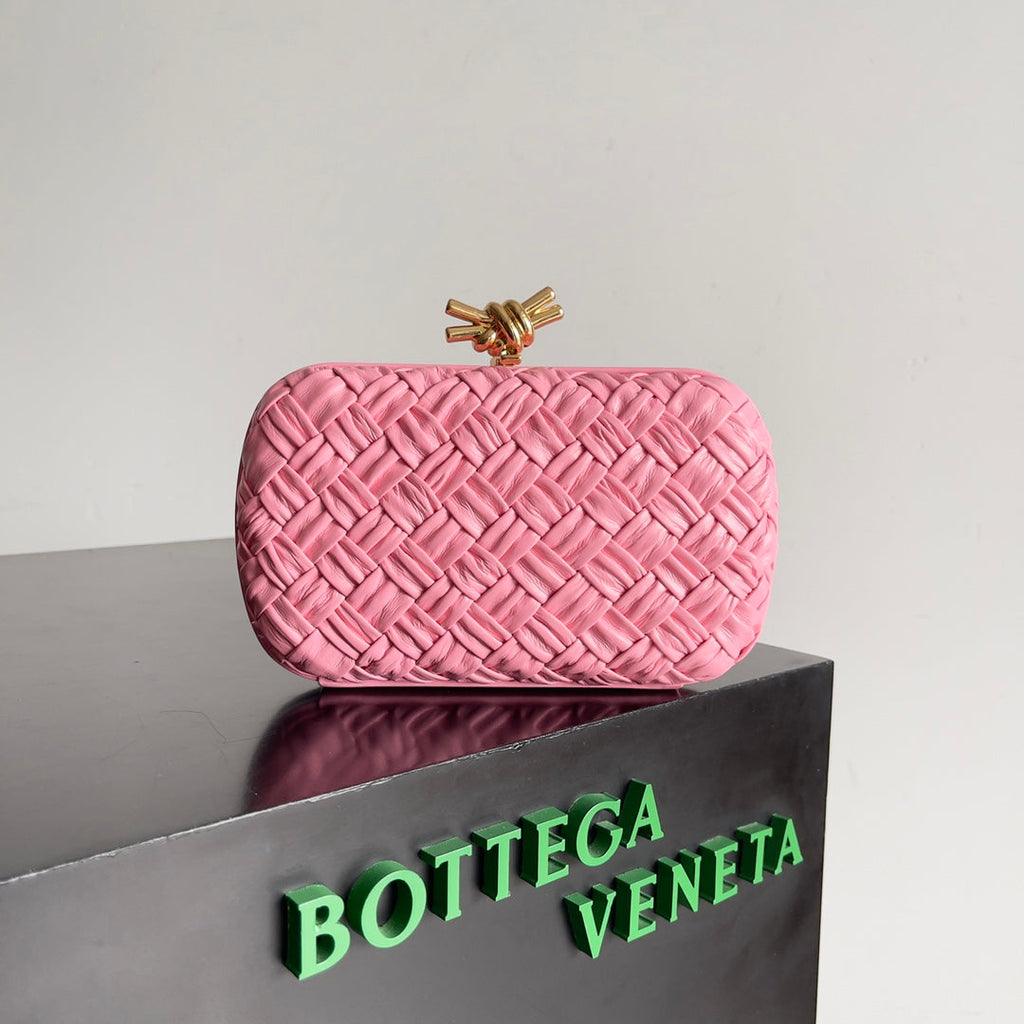 Bottega Veneta Knot Bag 717622 Calfskin Pink