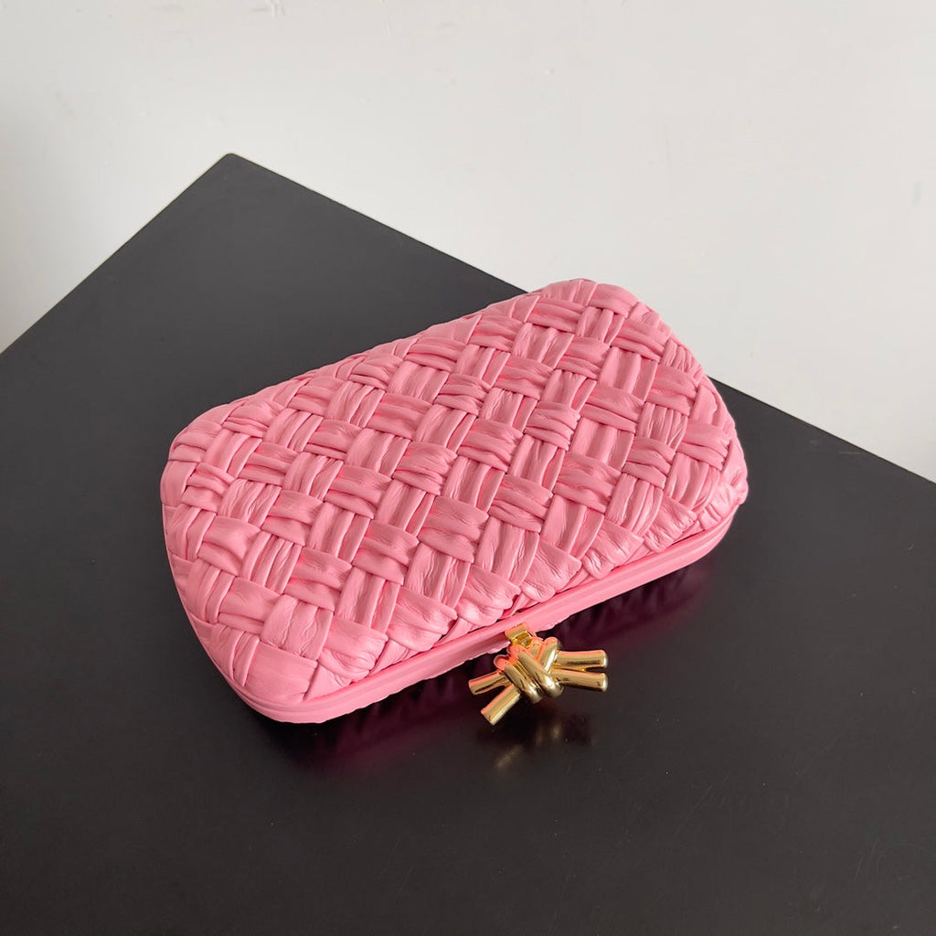 Bottega Veneta Knot Bag 717622 Calfskin Pink