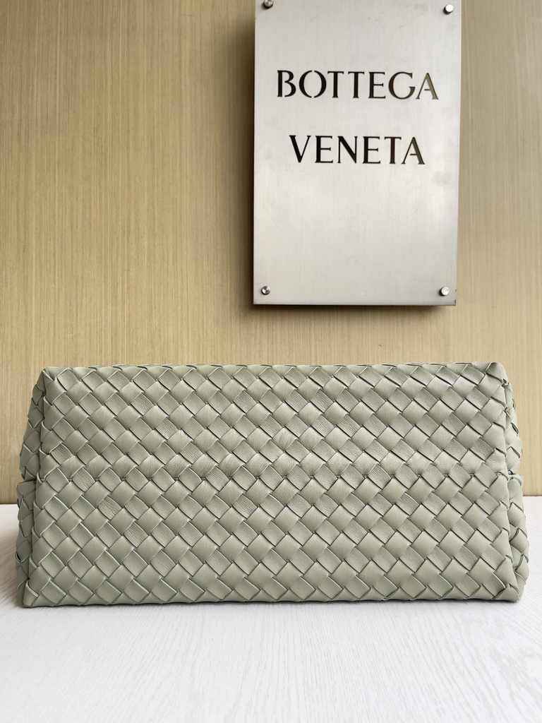 Bottega Veneta Large Andiamo Bag 766019 Light Green Lambskin bonded Intrecciato