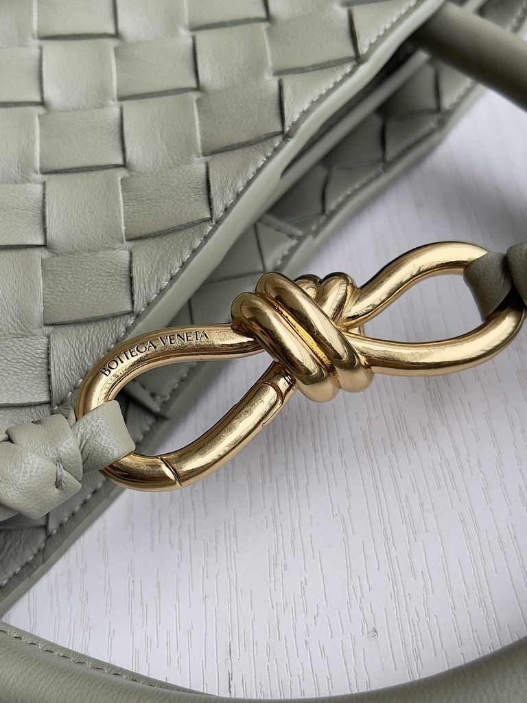 Bottega Veneta Large Andiamo Bag 766019 Light Green Lambskin bonded Intrecciato