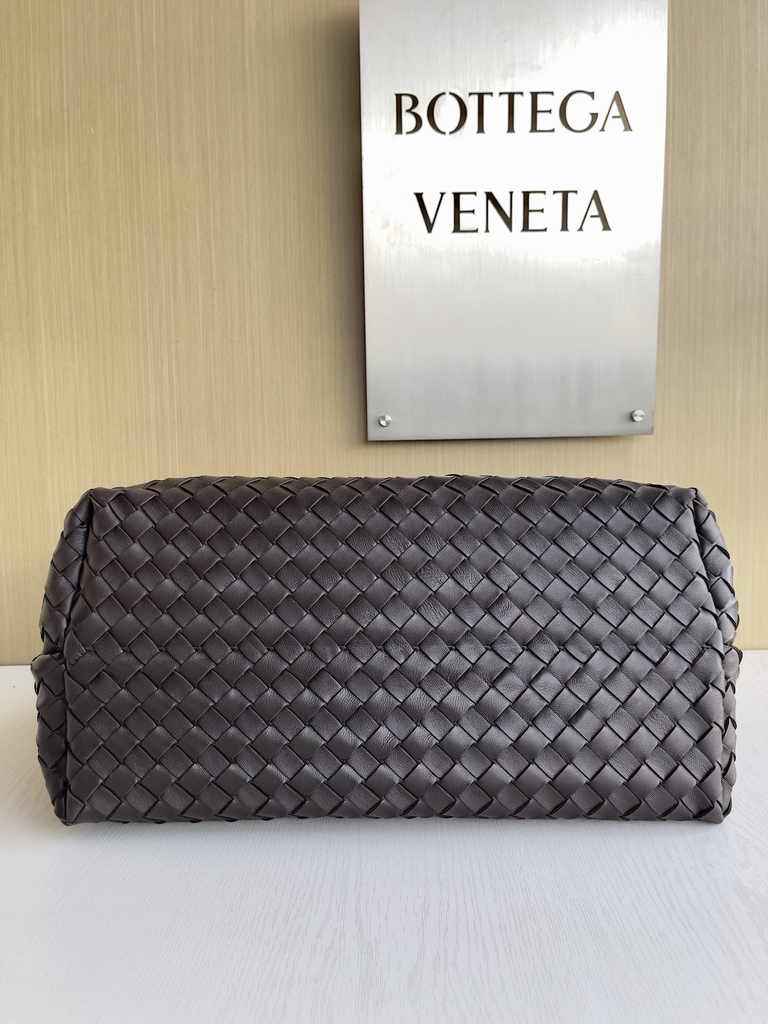 Bottega Veneta Large Andiamo Bag 766019 Brown Lambskin bonded Intrecciato