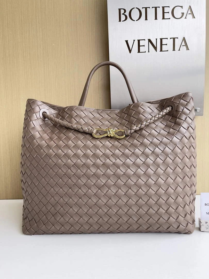 Bottega Veneta Large Andiamo Bag 766019 Power Pink Lambskin Intrecciato