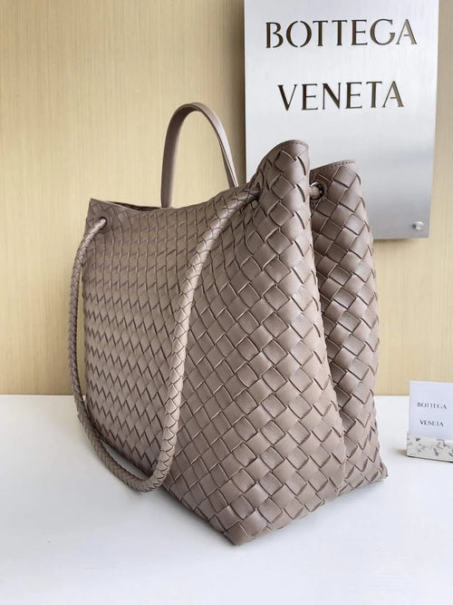 Bottega Veneta Large Andiamo Bag 766019 Power Pink Lambskin Intrecciato