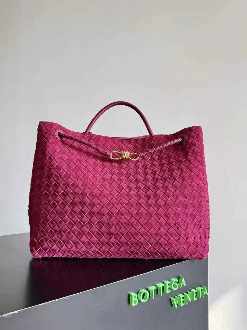 Bottega Veneta Large Andiamo Bag 766019 Plum Suede