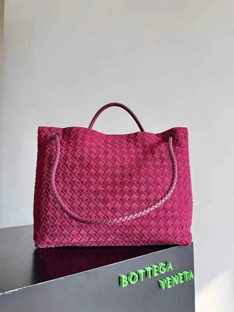 Bottega Veneta Large Andiamo Bag 766019 Plum Suede