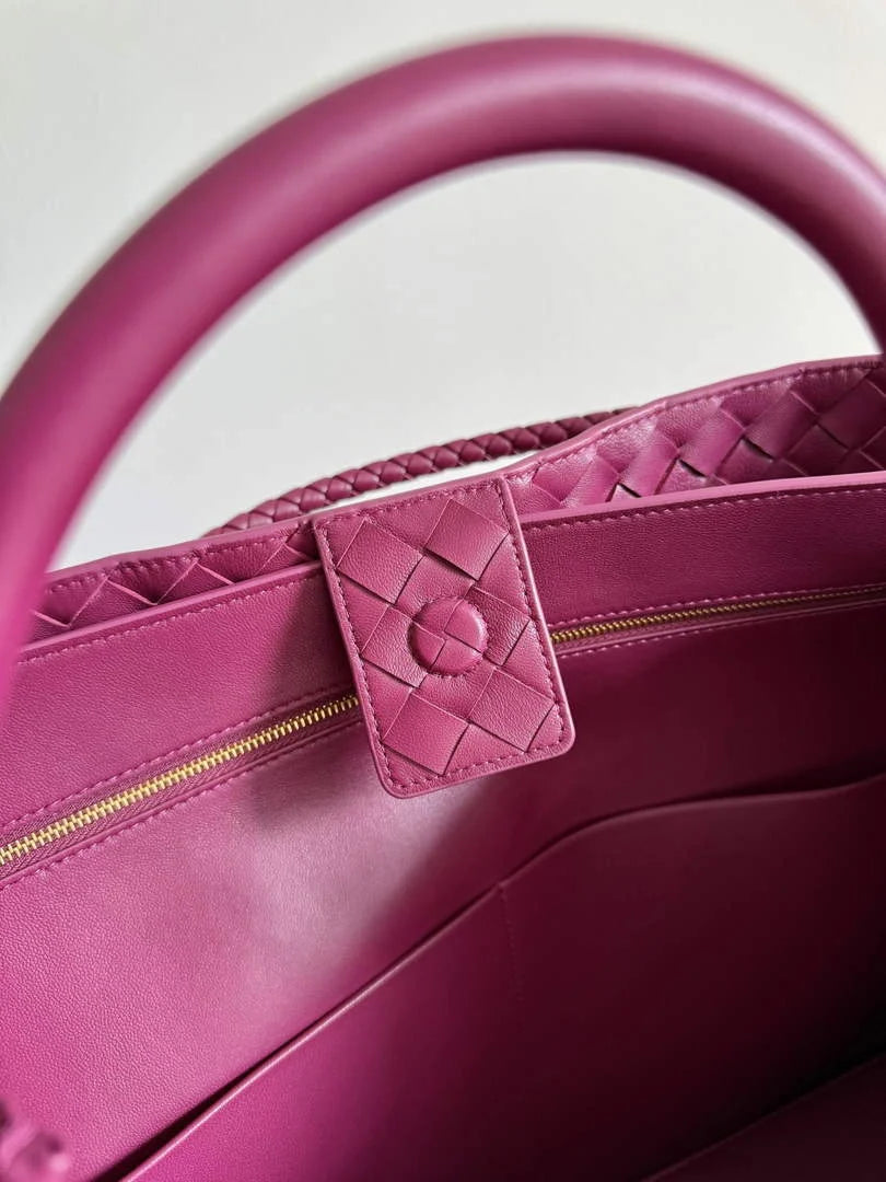Bottega Veneta Large Andiamo Bag 766019 Plum Suede