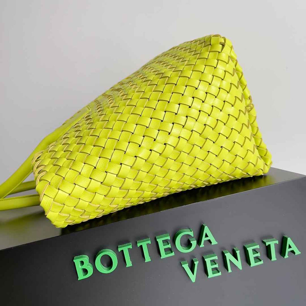 Bottega Veneta Large Cabat Bag 608811 Lambskin leather Yellow