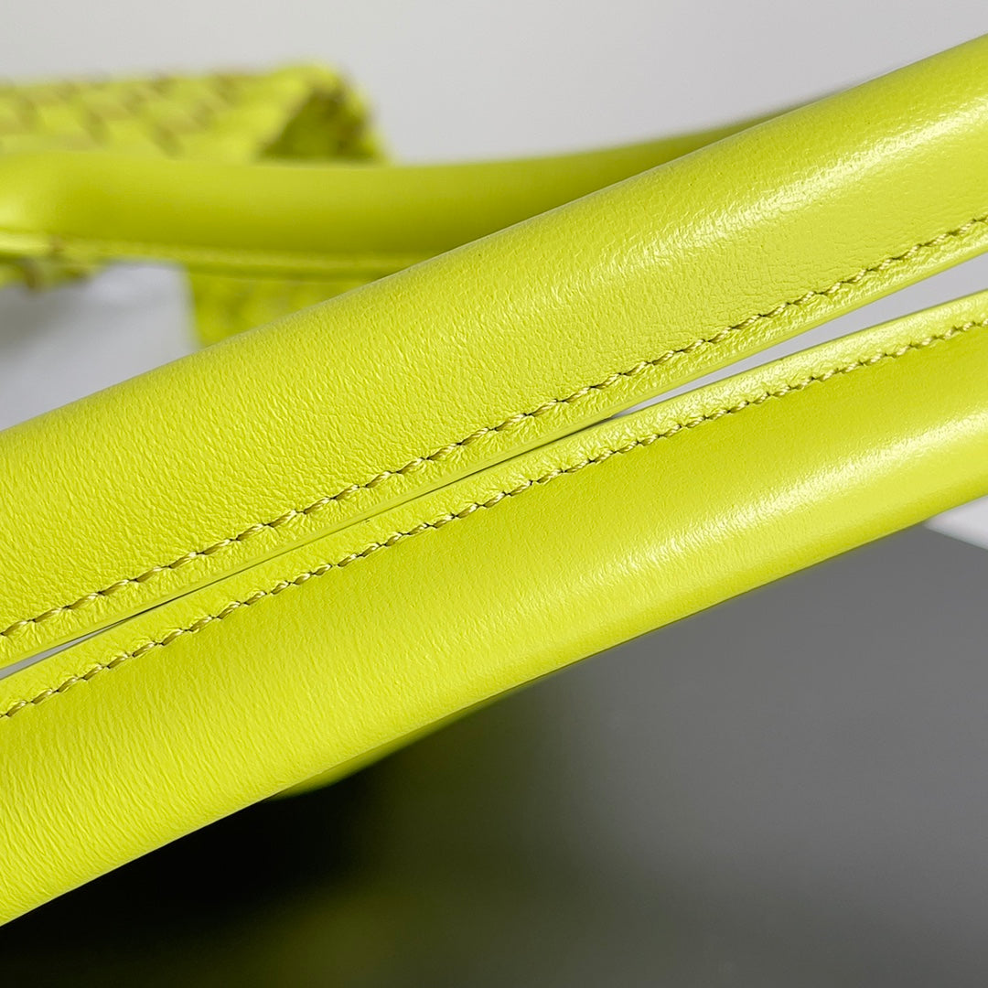 Bottega Veneta Large Cabat Bag 608811 Lambskin leather Yellow