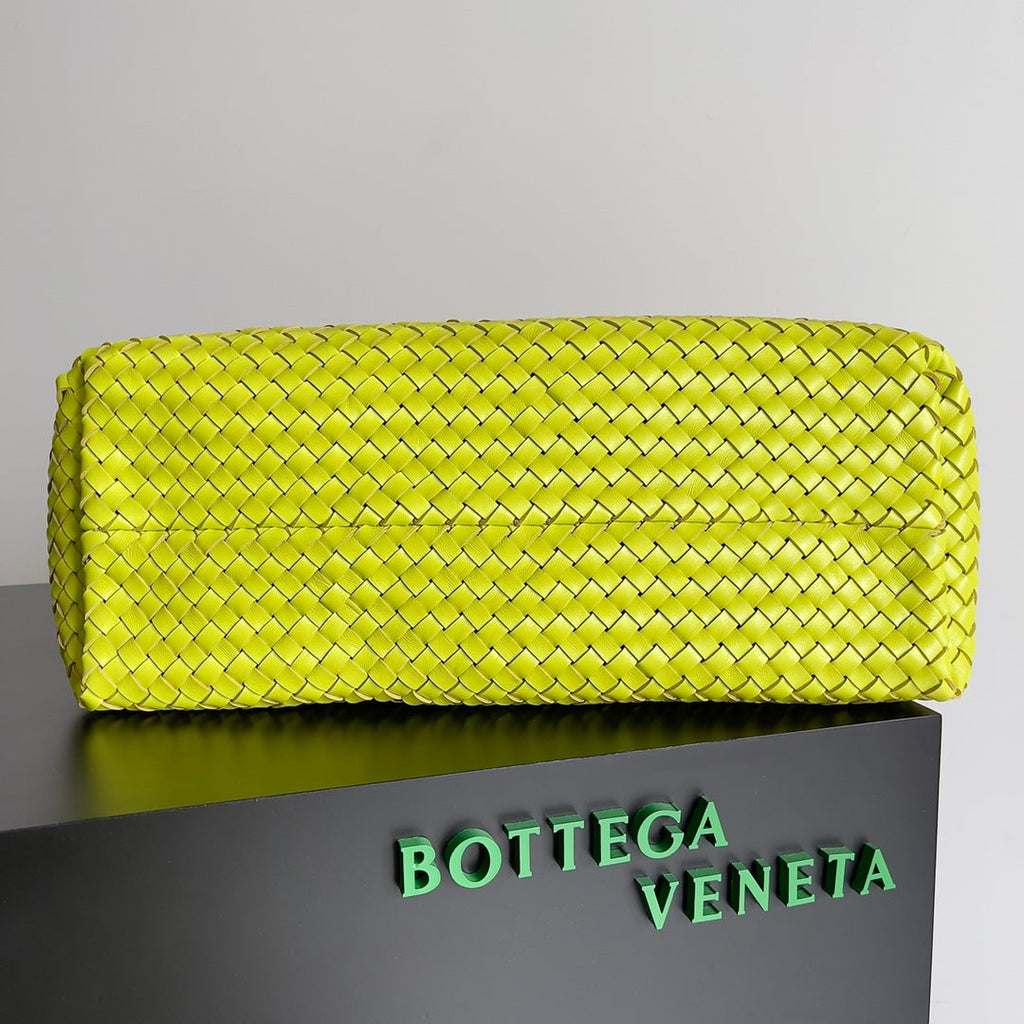 Bottega Veneta Large Cabat Bag 608811 Lambskin leather Yellow